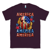 Plum America skeleton 4th of july Classic Tee - CowGirlArtShop
