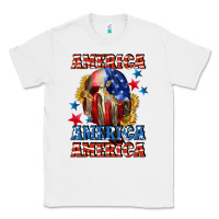 White America skeleton 4th of july Classic Tee - CowGirlArtShop