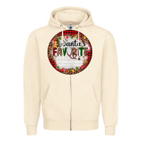 Sandshell custom name santas favorite nurse Zipper Hoodie - AdoDesignShop