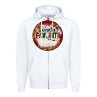 White custom name santas favorite nurse Zipper Hoodie - AdoDesignShop