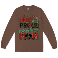 Chestnut loud and proud wrestling mom Long Sleeve Tee - Zillion Design Studio