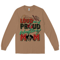 Toasted Coconut loud and proud wrestling mom Long Sleeve Tee - Zillion Design Studio