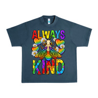 Midnight Navy always bee kind pride lgbtq Urban Heavy Tee - texasbilliewilder