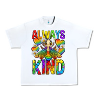White always bee kind pride lgbtq Urban Heavy Tee - texasbilliewilder
