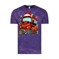 Cloud Purple christmas bus driver Vintage Tee - Zillion Design Studio