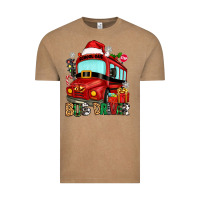 Vintage Coffee christmas bus driver Vintage Tee - Zillion Design Studio