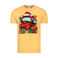 Vintage Mustard christmas bus driver Vintage Tee - Zillion Design Studio