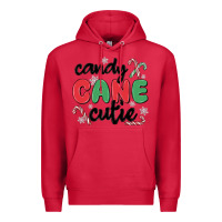 Cardinal candy cane cutie Premium Hoodie - MaliasSmallBusiness