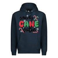 Navy candy cane cutie Premium Hoodie - MaliasSmallBusiness