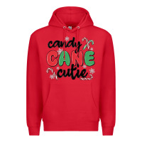 Red candy cane cutie Premium Hoodie - MaliasSmallBusiness