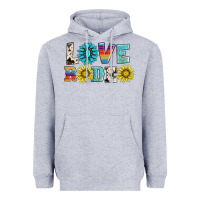 Heather Grey love rodeo Heavyweight Hoodie - AdoDesignShop