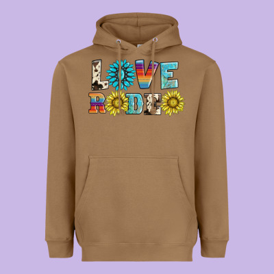 Love Rodeo Heavyweight Hoodie Designed By Adodesignshop
