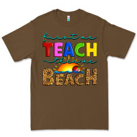 Cacao first we teach then we beach Premium Tee - Artiststas