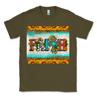 Army Green faith cross and sunflower tumbler Classic Tee - HRA Design Shop