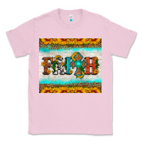 Bubblegum Pink faith cross and sunflower tumbler Classic Tee - HRA Design Shop