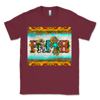 Burgundy faith cross and sunflower tumbler Classic Tee - HRA Design Shop