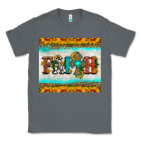 Charcoal Heather faith cross and sunflower tumbler Classic Tee - HRA Design Shop