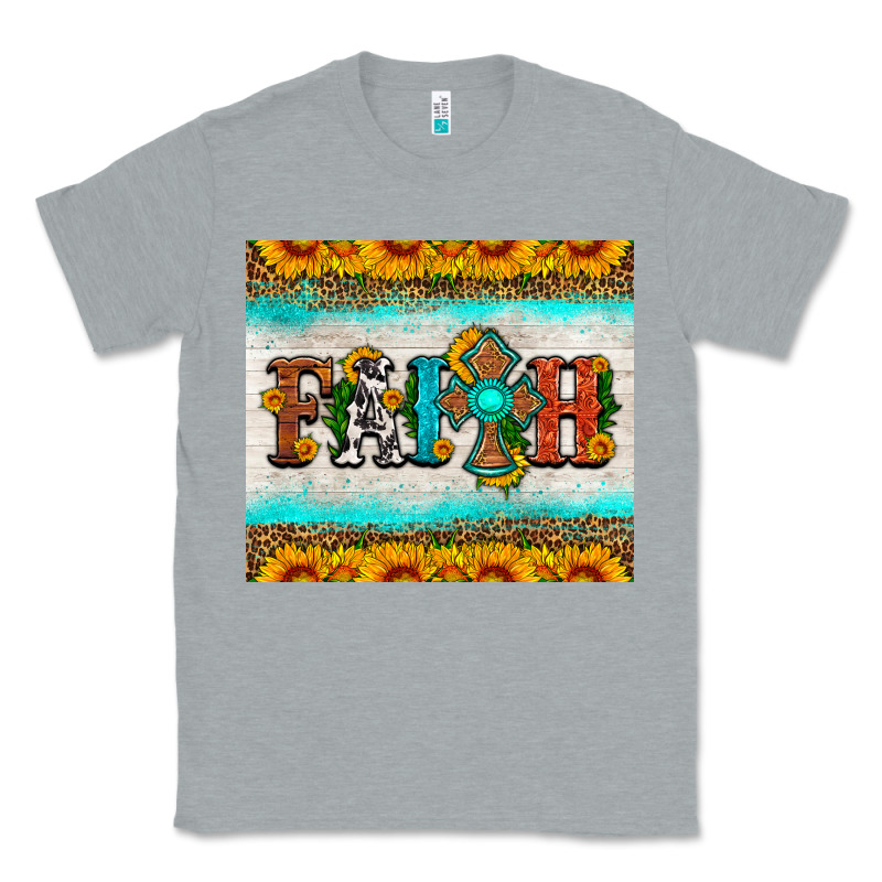 Faith Cross And Sunflower Tumbler Classic Tee by HRA Design Shop | Teevron