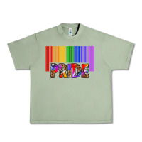 Oil Green barcode pride Urban Heavy Tee - texasbilliewilder