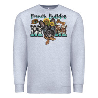 Heather Grey french bulldog mom Premium Sweatshirt - BarkalooDesign