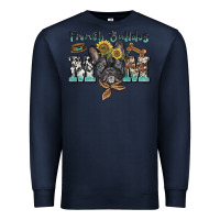 Navy french bulldog mom Premium Sweatshirt - BarkalooDesign