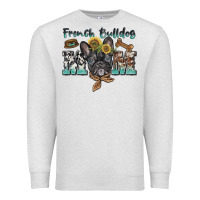 Oatmeal Heather french bulldog mom Premium Sweatshirt - BarkalooDesign