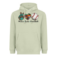 Matcha peace love baseball Heavyweight Hoodie - Artiststas