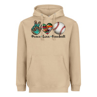 Mushroom peace love baseball Heavyweight Hoodie - Artiststas