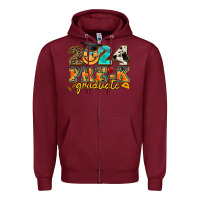 Burgundy 2024 pre k graduate Zipper Hoodie - AdoDesignShop