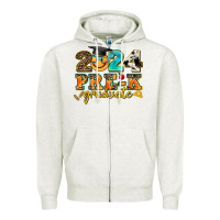 Oatmeal Heather 2024 pre k graduate Zipper Hoodie - AdoDesignShop