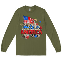 Army Green made in america Long Sleeve Tee - Zillion Design Studio