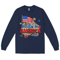 Navy made in america Long Sleeve Tee - Zillion Design Studio