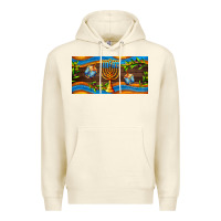 Sandshell hanukkah with candlestick Premium Hoodie - AdoDesignShop