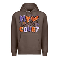 Coffee my heart is on that court Premium Hoodie - MaliasSmallBusiness
