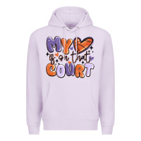Lilac my heart is on that court Premium Hoodie - MaliasSmallBusiness