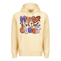 Pina Colada my heart is on that court Premium Hoodie - MaliasSmallBusiness