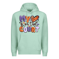 Seafoam my heart is on that court Premium Hoodie - MaliasSmallBusiness
