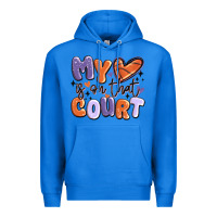True Royal my heart is on that court Premium Hoodie - MaliasSmallBusiness