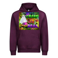 Mauve Wine creep it real Urban Hoodie - BundleAndBundleShop