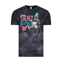 Cloud Black dental squad with cowhide Vintage Tee - texasbilliewilder