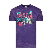 Cloud Purple dental squad with cowhide Vintage Tee - texasbilliewilder