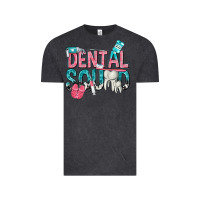 Vintage Black dental squad with cowhide Vintage Tee - texasbilliewilder