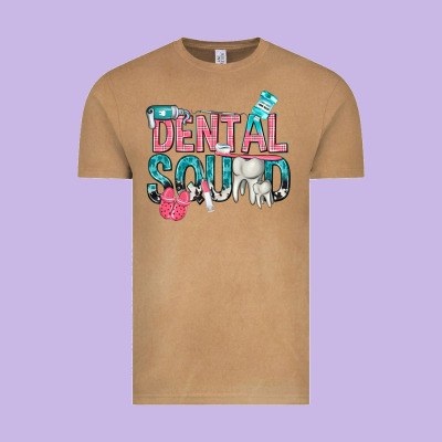 Dental Squad With Cowhide Vintage Tee Designed By Texasbilliewilder