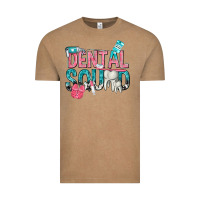 Vintage Coffee dental squad with cowhide Vintage Tee - texasbilliewilder