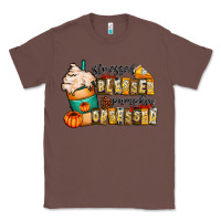 Chestnut stressed blessed pumpkin obsessed Classic Tee - CowhideDigitalArt