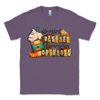 Lavender stressed blessed pumpkin obsessed Classic Tee - CowhideDigitalArt
