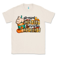 Natural stressed blessed pumpkin obsessed Classic Tee - CowhideDigitalArt