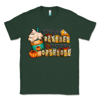 Sports Green stressed blessed pumpkin obsessed Classic Tee - CowhideDigitalArt