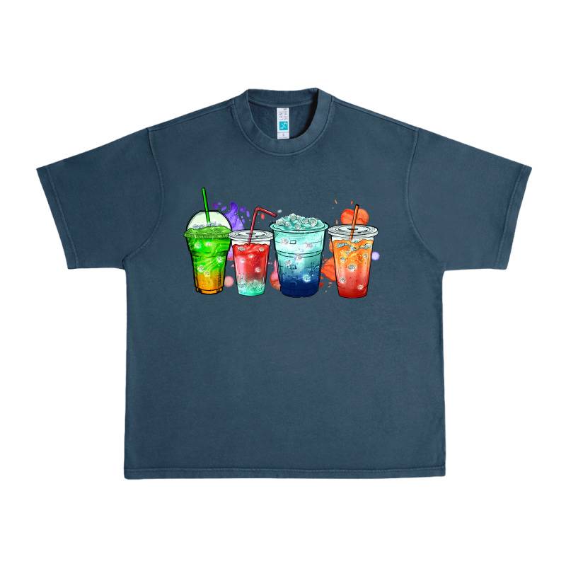 Tea Junkie Coffee Cups Urban Heavy Tee by Zillion Design Studio | Teevron
