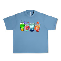 Pebble Blue tea junkie coffee cups Urban Heavy Tee - Zillion Design Studio